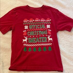 Kids Red Christmas T-Shirt, size 8
